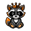 Raccoon Comic Crown