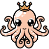 Oktopus Comic Krone