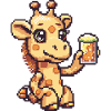 Giraffe Bier Pixel