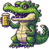 Alligator Beer Pixel