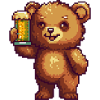 Bear Beer Pixel