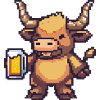 Bull bière pixel