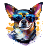 Chihuahua with sunglasses