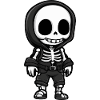 Skeleton Comic Halloween Baby