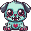 Dog Halloween Zombie Baby
