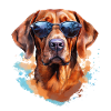 Magyar Viszla with sunglasses