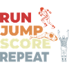 Run, jump, point repeat,