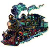 Locomotive Cartoon Look