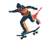 Skateboarder Graphic