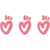 3 hearts t-shirt