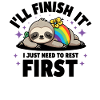 Funny sloth sleeping