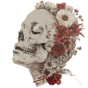 Crâne fleuri