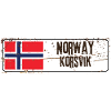 Korsvik Norwegen Flagge