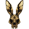 Crâne de lapin zombie