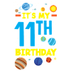 11th Birthday Boys Astronaut Birthday