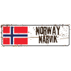 Narvik Norvège Drapeau