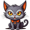 Black vampire cat