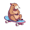 Capybara skateboard