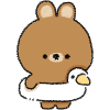 Swimming Bunny