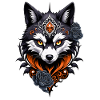 Majestic wolf's head,