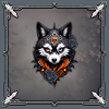 Majestic wolf's head,