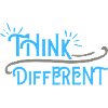 Think Differnet Blue Grey Design