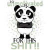 Too Unmotivated – Sarcastic Panda Design