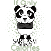 Sarcasm burned calories funny panda