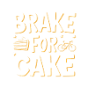 Süßer Fahrradkuchen Motivierendes Design