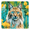 Mystical lynx in nature