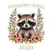 raccoon dumpster diving ninja