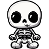 Squelette mignon Halloween bébé