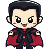 Vampir Halloween Niedlich Comic
