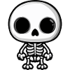 Skeleton Halloween Comic
