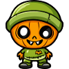 Zombie Halloween Bande dessinée mignonne