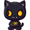 Chat Halloween Bande dessinée drôle