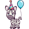 Zebra Birthday Baby