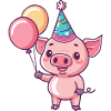 Pig Birthday Baby