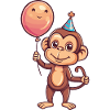 Monkey Birthday Baby