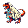 Cute Dinosaur Ghost Funny T-Rex