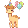 Bébé d’anniversaire de chameau