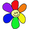 Regenbogen-Blume