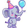 Éléphant Anniversaire Bébé