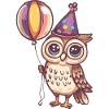 Owl Birthday Baby