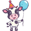 Cow Birthday Baby