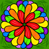 Regenbogenfarbe Blume
