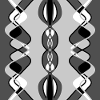 Symmetrical grey and black design