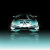 Sports car blue