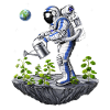 Astronaute Jardinier