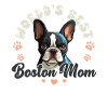 Boston Terrier Groovy Boston Mom